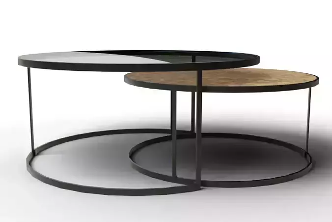 Hooker Furniture Commerce Market Chatham Nesting Cocktail Tables