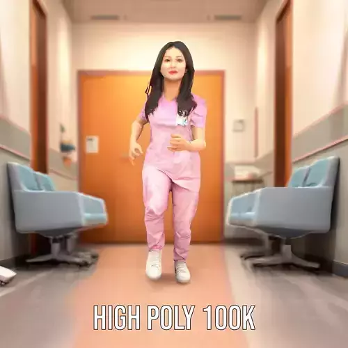 Lilac Scrubs Professional model pack