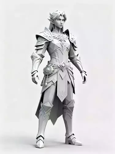 elf Fantasy Character Model 