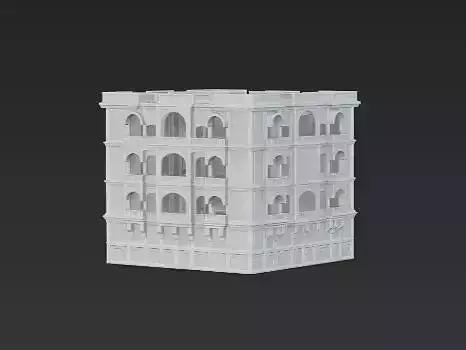 Empty Hollow Structure Building Set