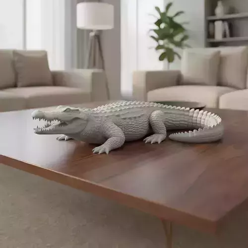 Realistic Crocodile - 3D Print Model