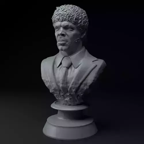 Jules Winnfield Pulp Fiction Premium 3D Bust STL