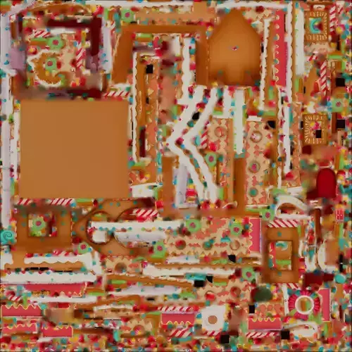 Intricate Gingerbread House 3D Model Festive Centerpiece Low-poly 3D model 2