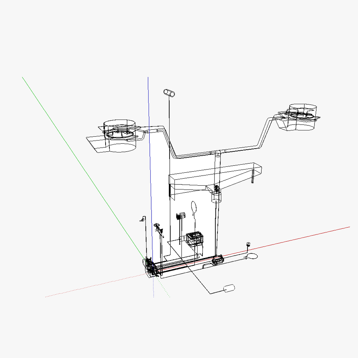 AT airship control stand heated 3D model_5