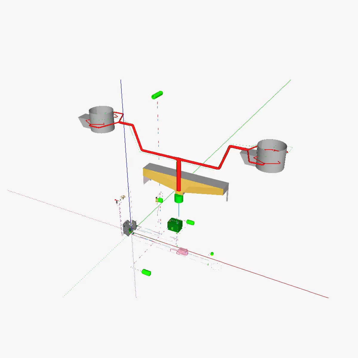 AT airship control stand heated 3D model_0