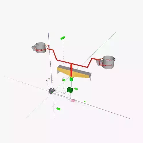AT airship control stand heated 3D model