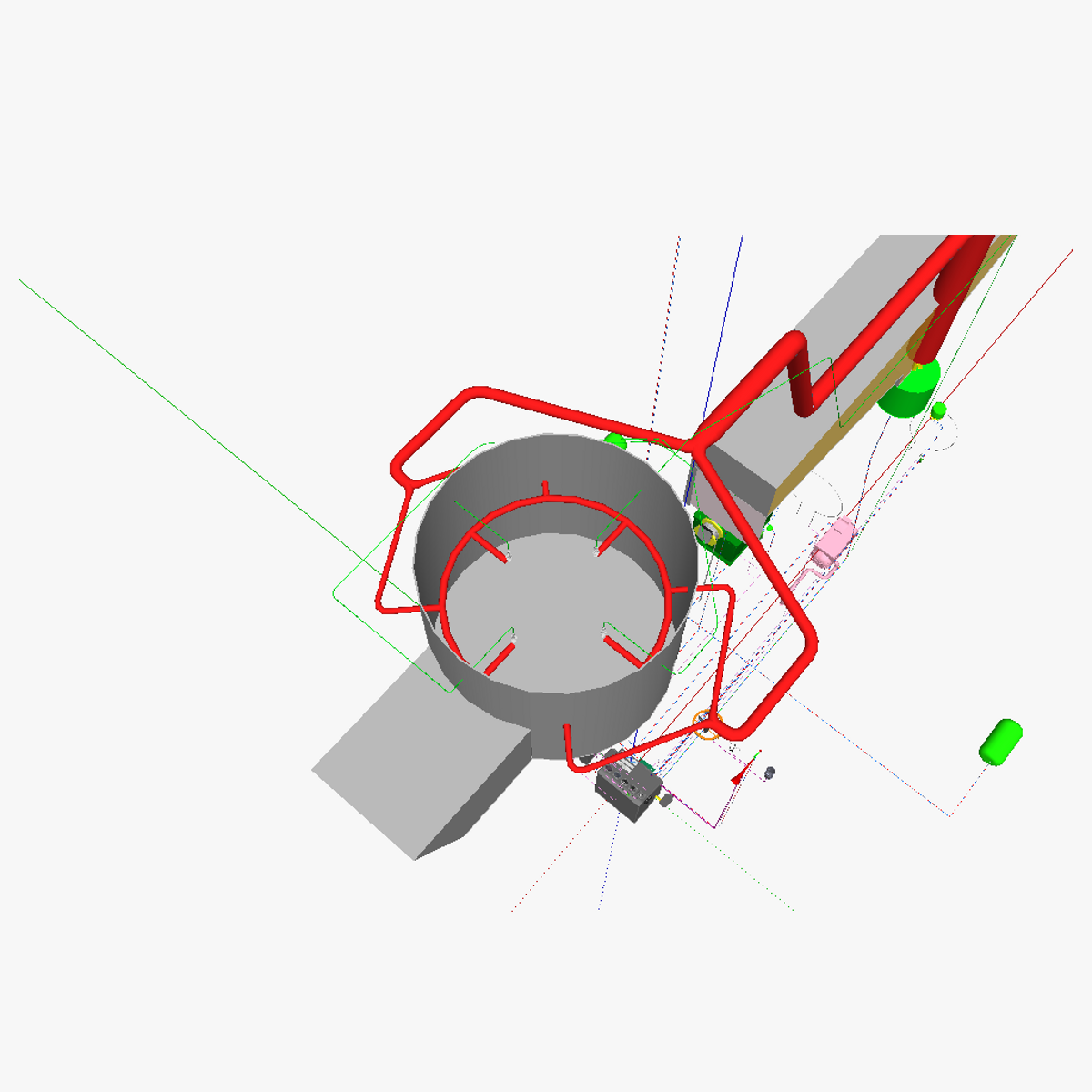 AT airship control stand heated 3D model_2