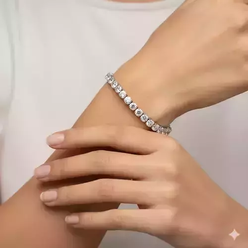 3-Prong Tennis Bracelet 0l03ct