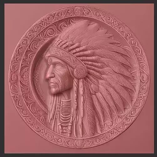  Native American3D print model
