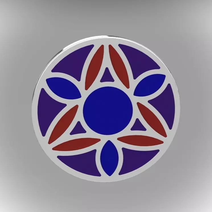 Pomegranate Enamel Earring Base 3D print model_0