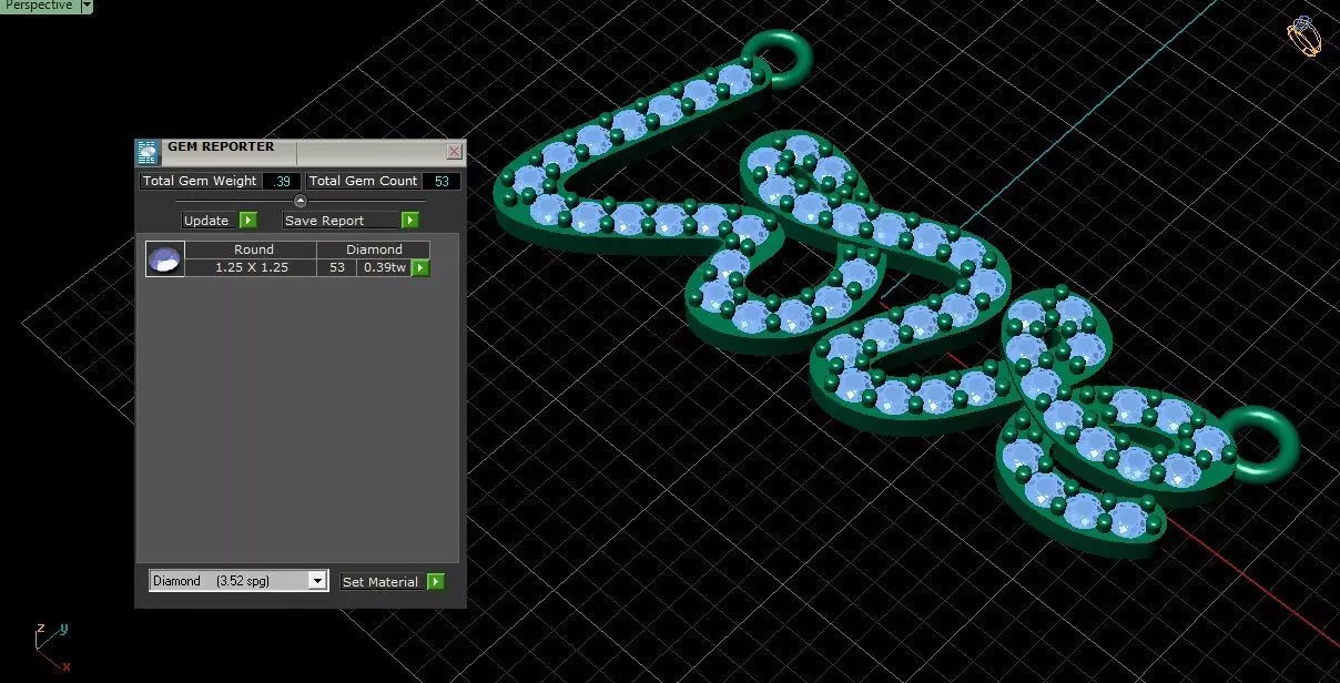 Love Script Pendant jewelry 3D model - for Him and Her 3D print model_6