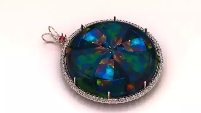 Blossom Pendant jewelry 3D model - for Her