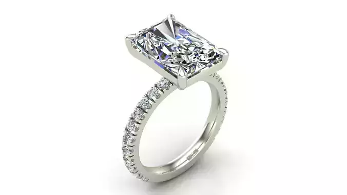 Radiant Engagement Ring