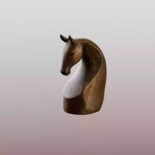 Wooden Horse Sculpture