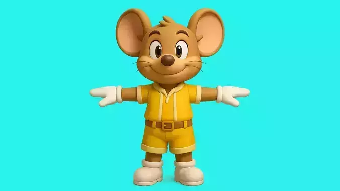 Cartoon Mouse 3d Character