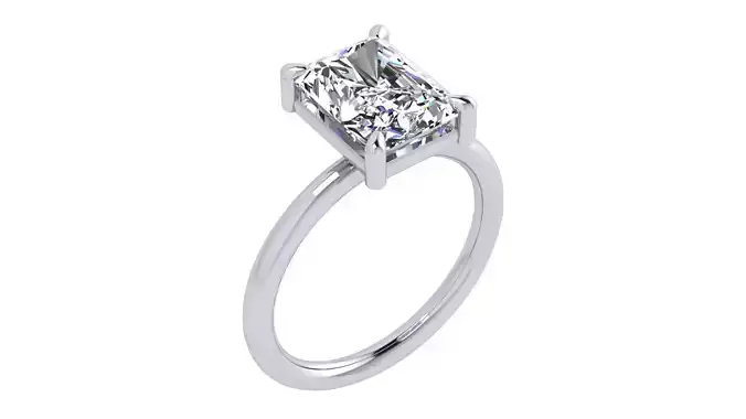 Radiant Engagement Ring