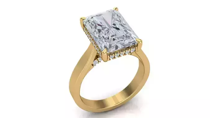 Radiant Engagement Ring