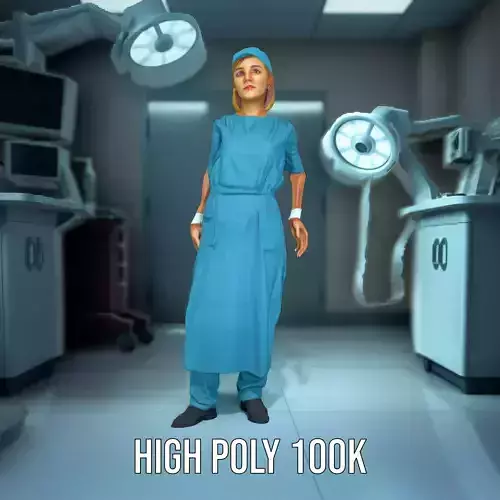 Surgical Nurse Uniform model pack