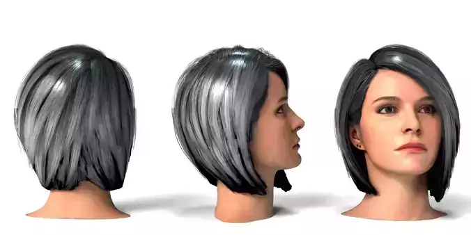 Rigged Woman Head
