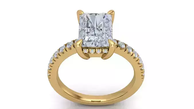 Radiant Engagement Ring
