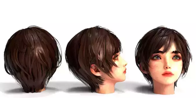 Rigged Woman Head