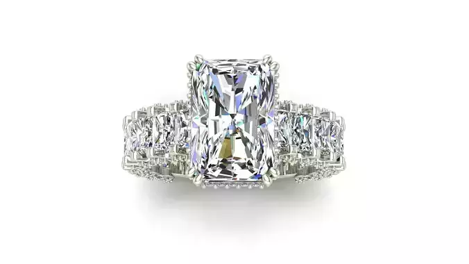 Radiant Engagement Ring