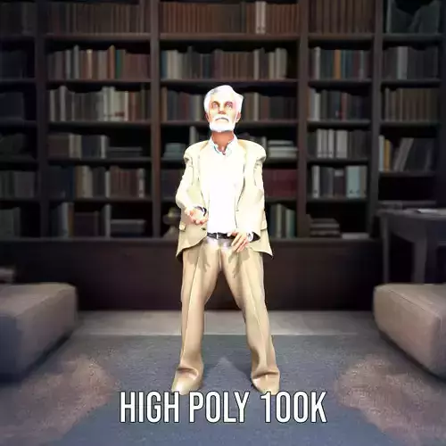 Elegant Beige Suit model pack