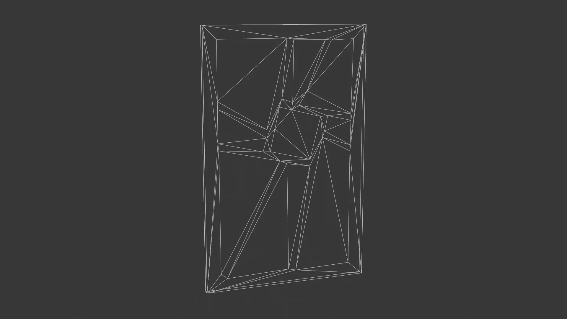 Wood Sunburst Abstract Wall Art Low-poly 3D model_5