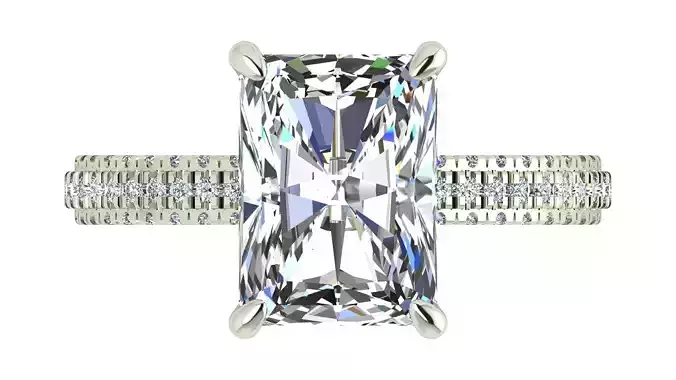 Radiant Engagement Ring 