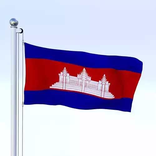 Animated Cambodia Flag
