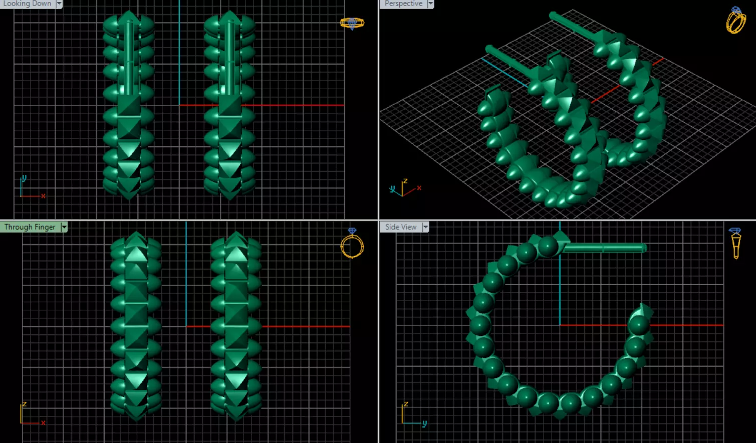 Earrings 3D print model_8