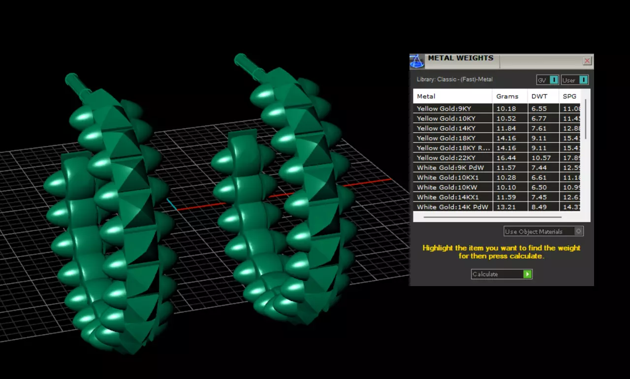 Earrings 3D print model_13