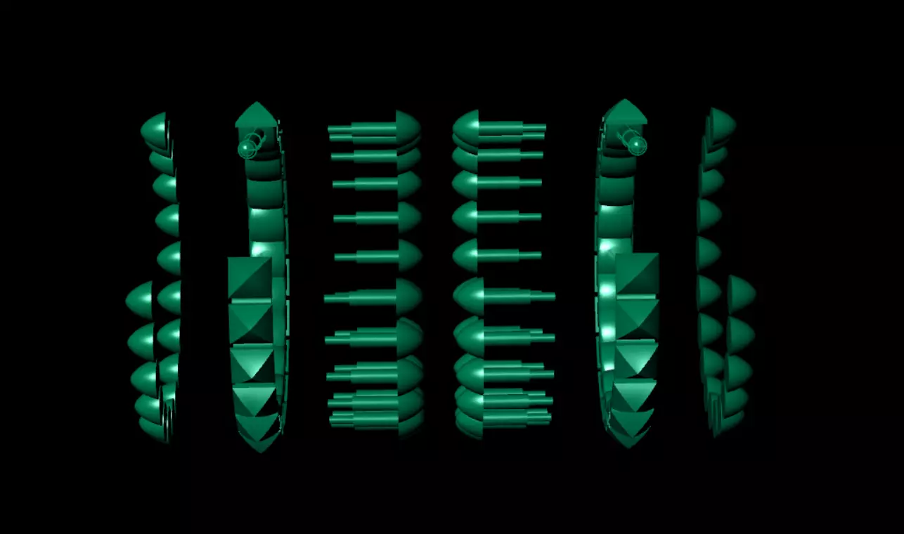 Earrings 3D print model_14