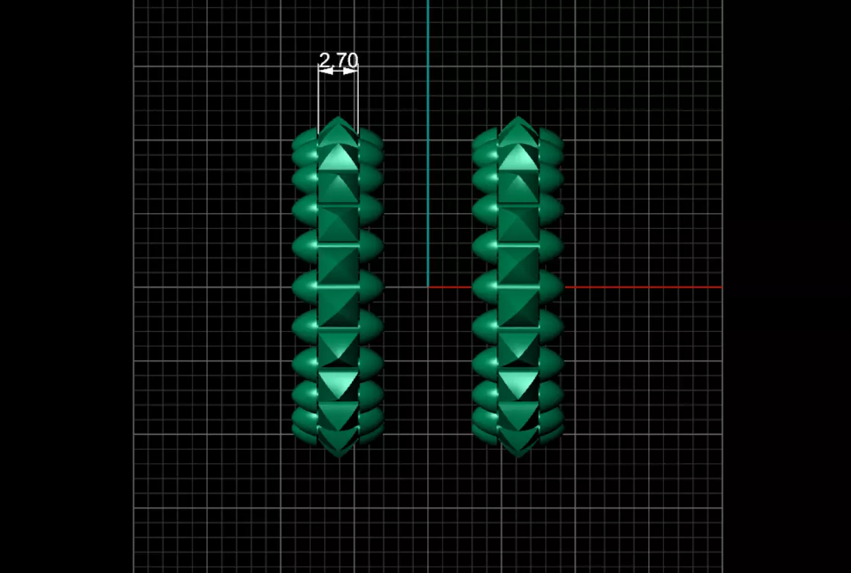 Earrings 3D print model_11