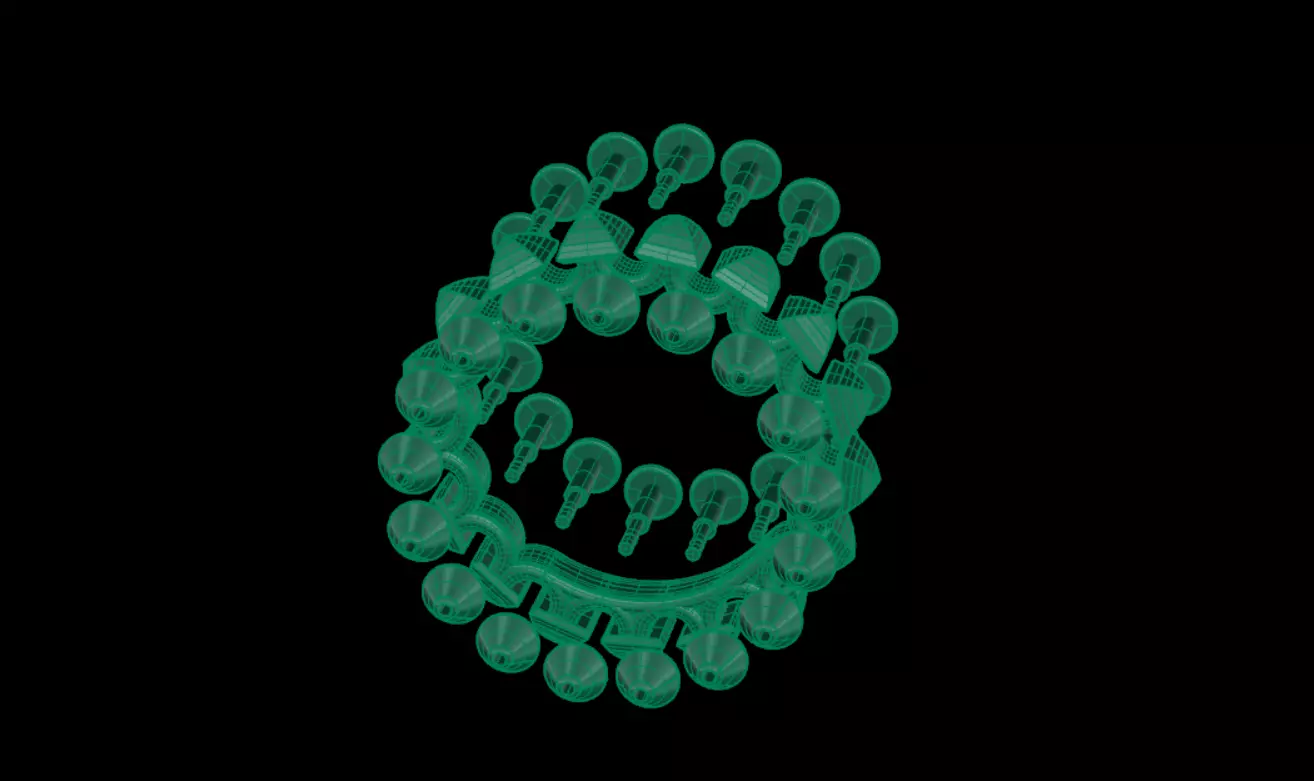 Rings Clash de  medium model 3D print model_10