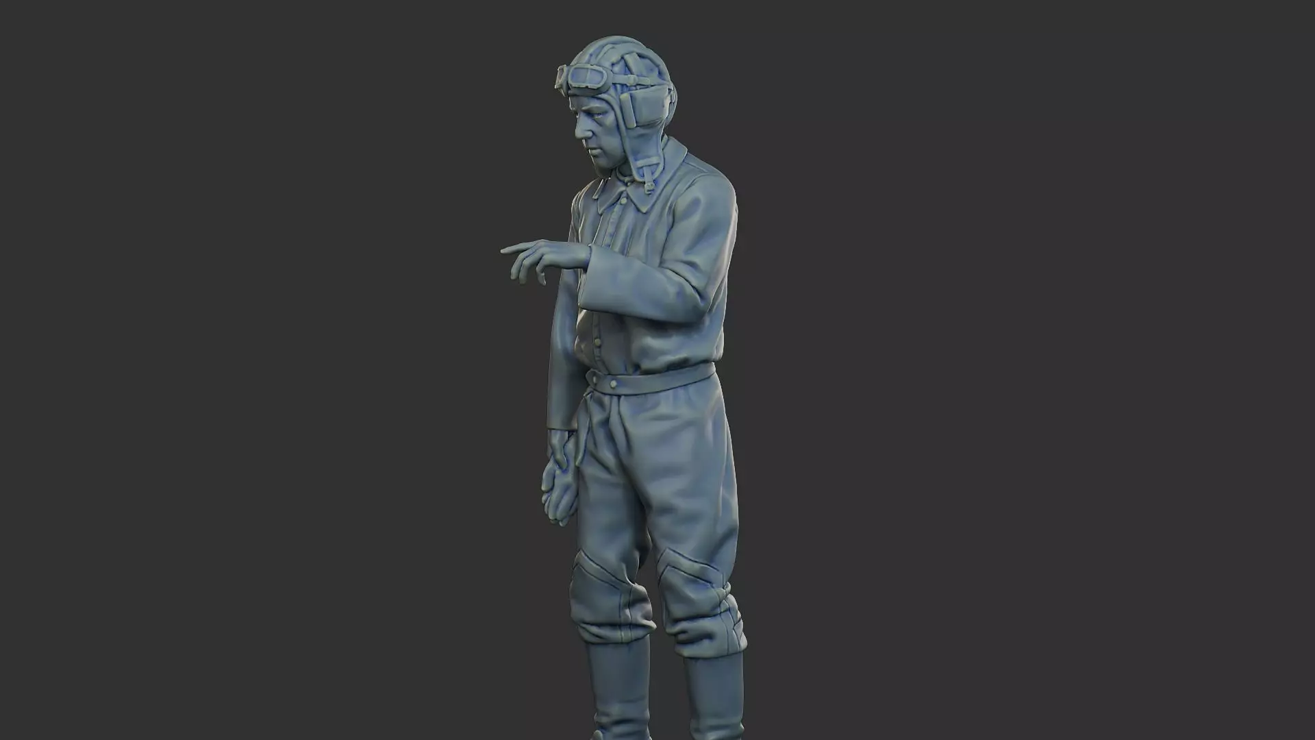 Russian Soviet tank Crew STC WW2 1 006 3D print model_31