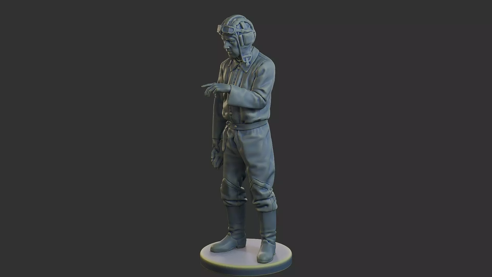 Russian Soviet tank Crew STC WW2 1 006 3D print model_3