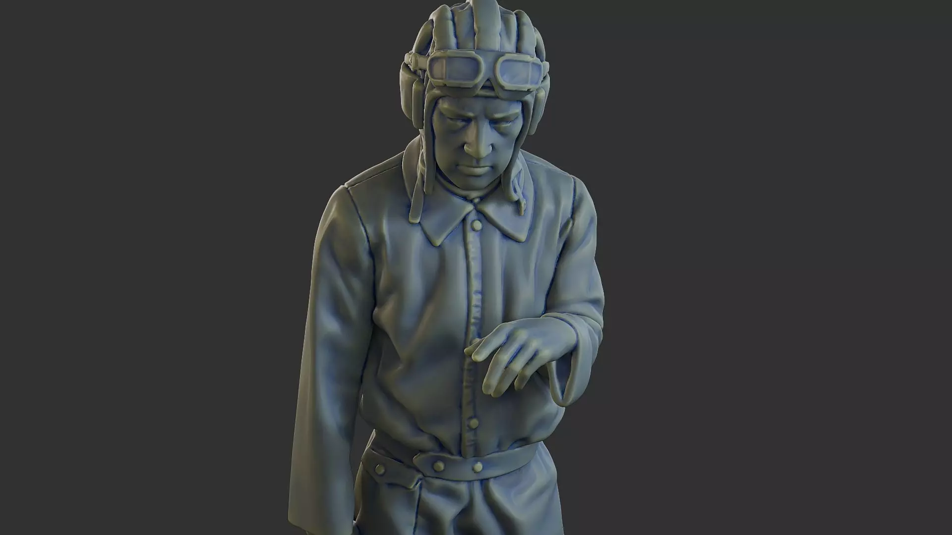 Russian Soviet tank Crew STC WW2 1 006 3D print model_21