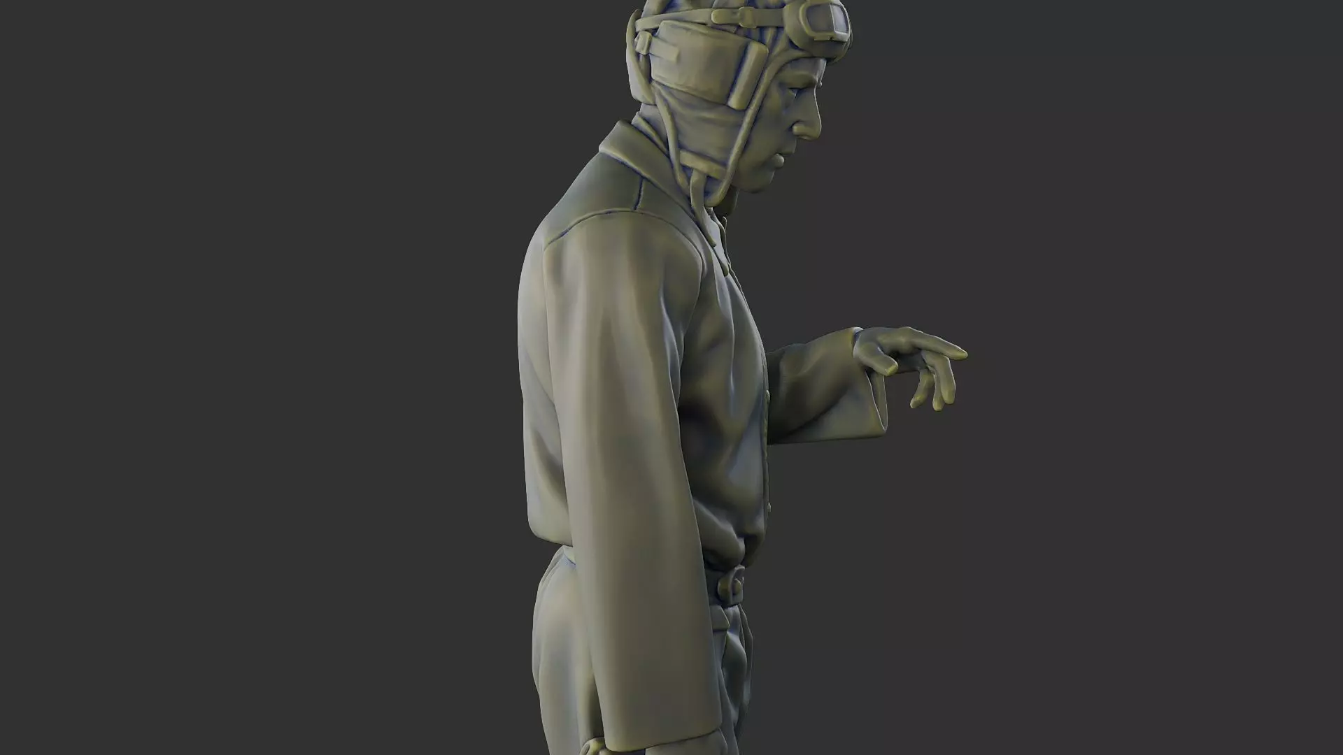 Russian Soviet tank Crew STC WW2 1 006 3D print model_18