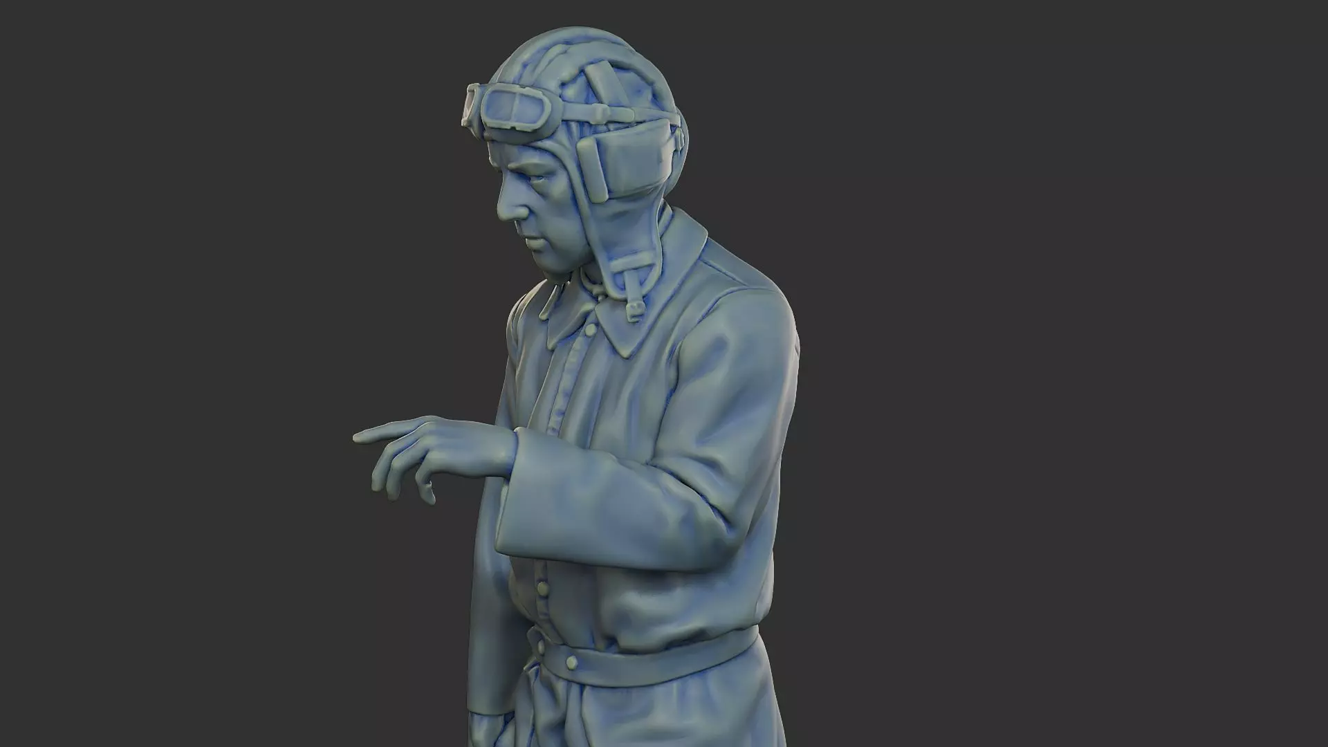 Russian Soviet tank Crew STC WW2 1 006 3D print model_16