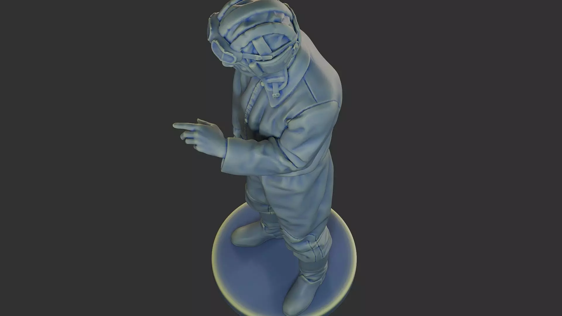 Russian Soviet tank Crew STC WW2 1 006 3D print model_11