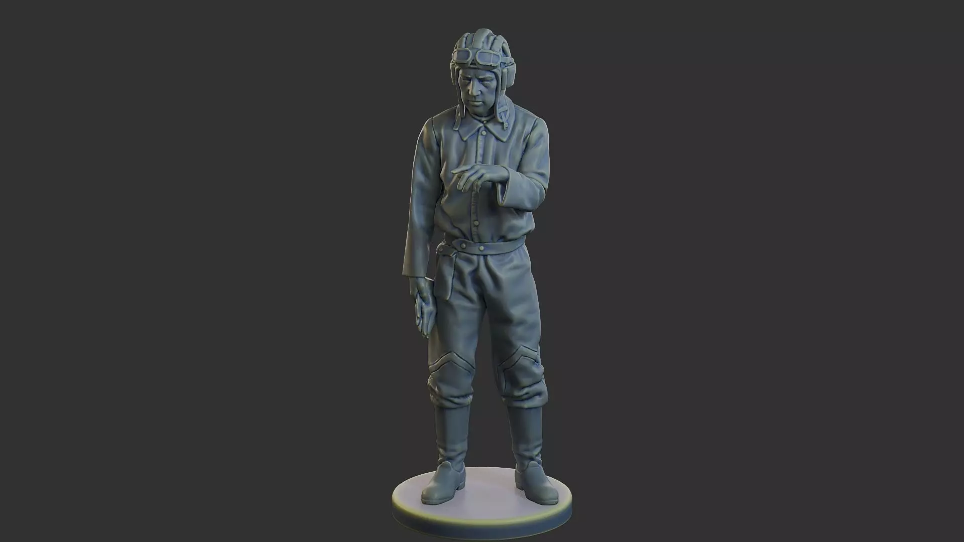 Russian Soviet tank Crew STC WW2 1 006 3D print model_4