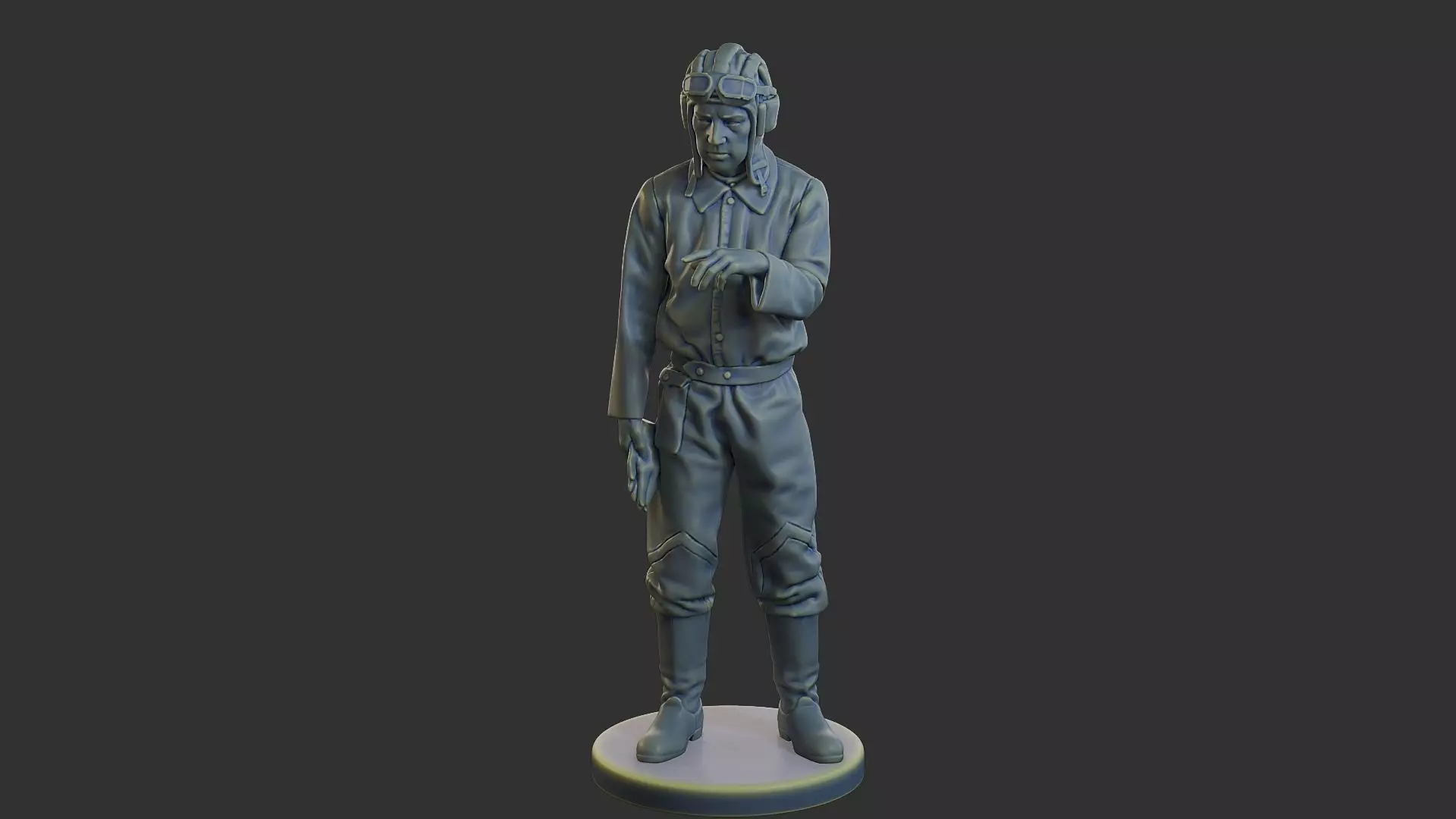 Russian Soviet tank Crew STC WW2 1 006 3D print model_9