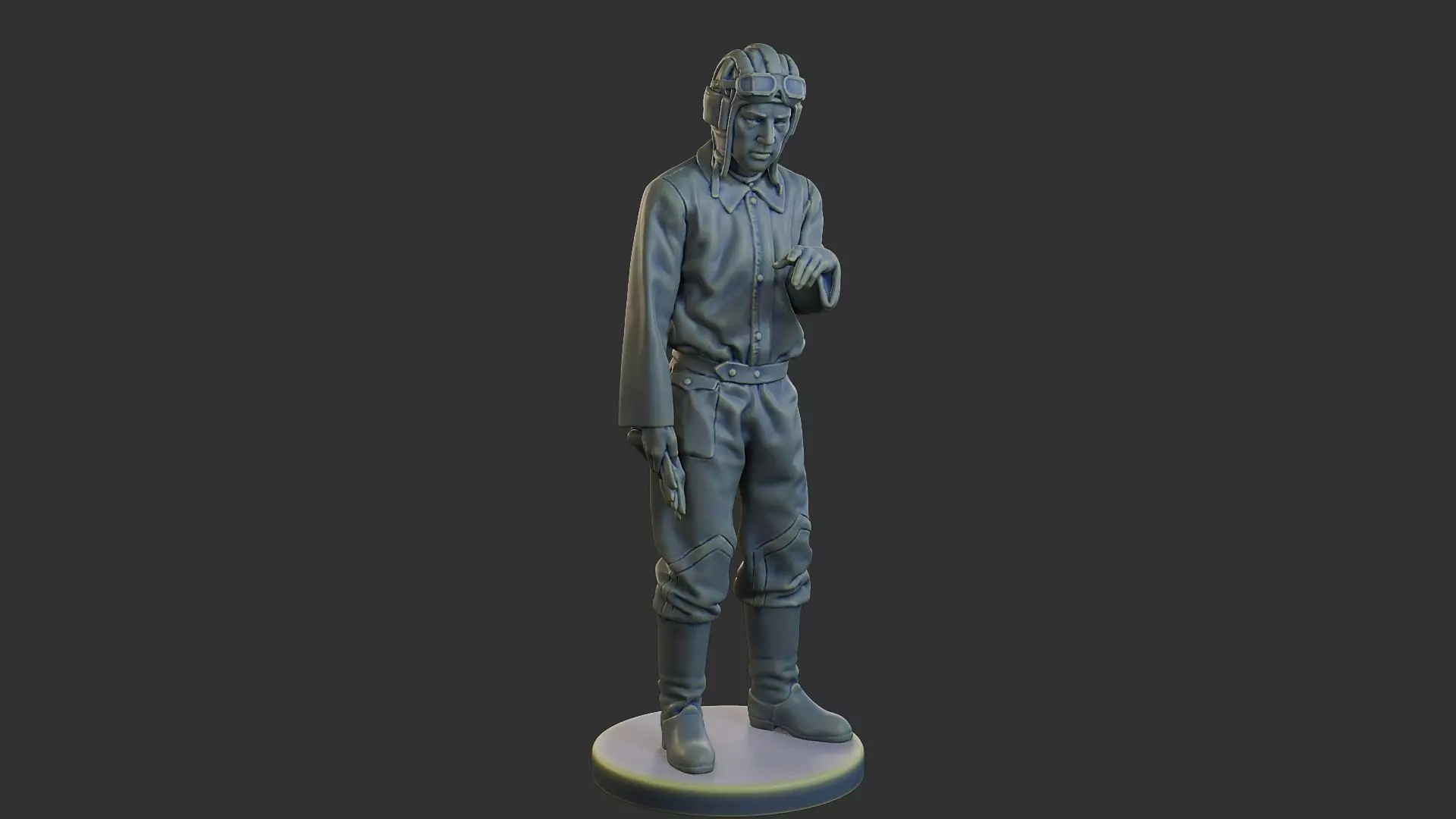 Russian Soviet tank Crew STC WW2 1 006 3D print model_14