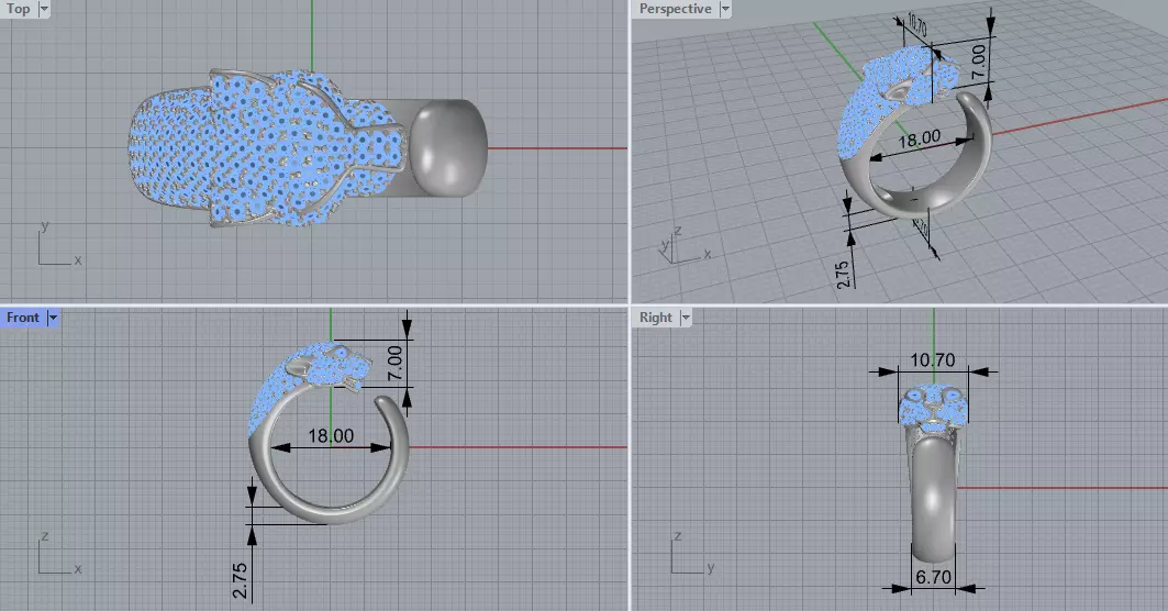 cartier phantera beautiful ring sizee 18 3D print model_6