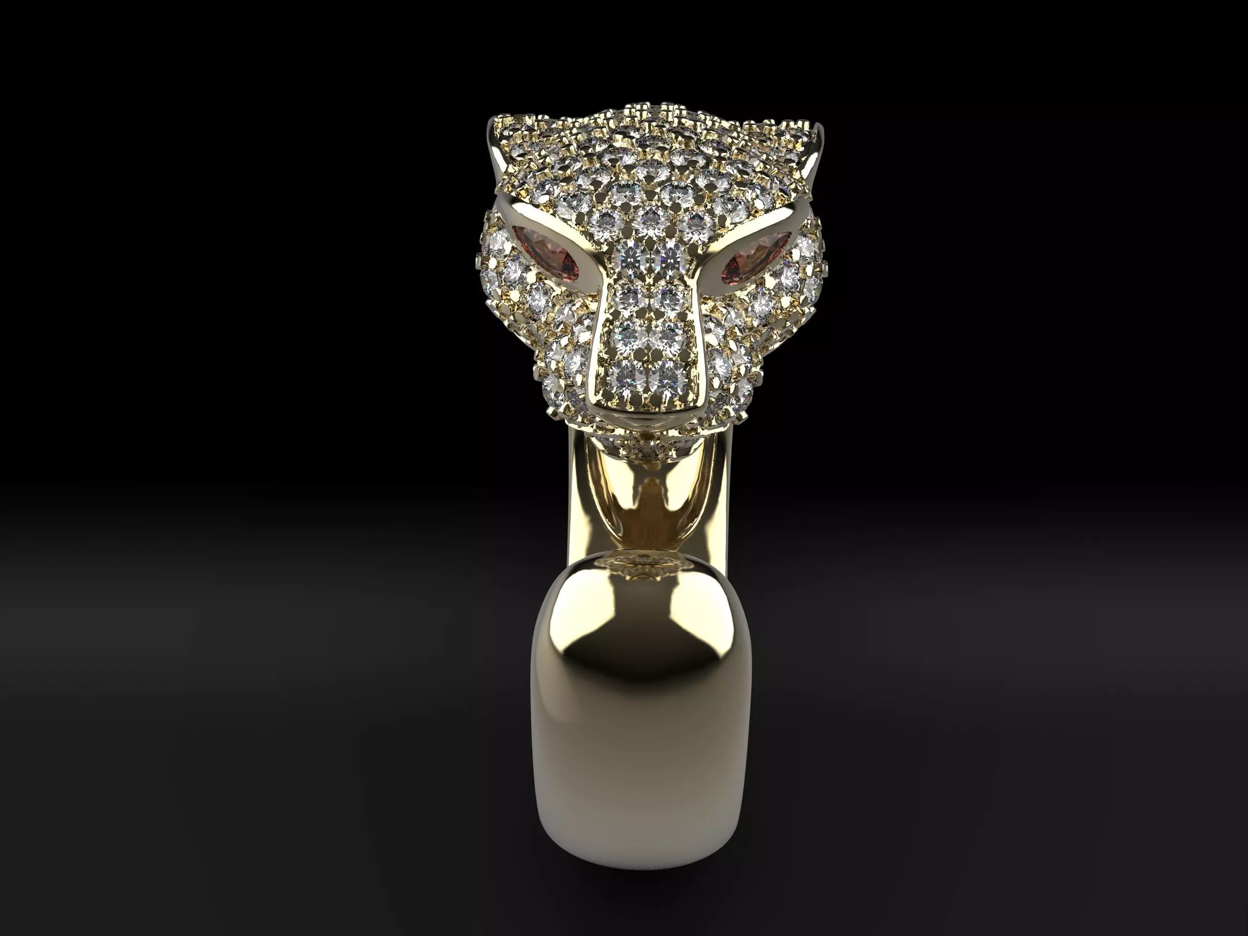 cartier phantera beautiful ring sizee 18 3D print model_0