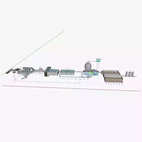Water treatment plant 3D model