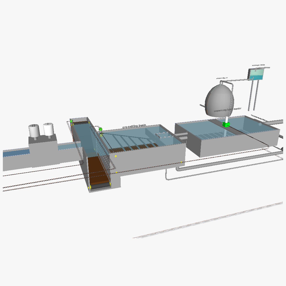 Water treatment plant 3D model_1