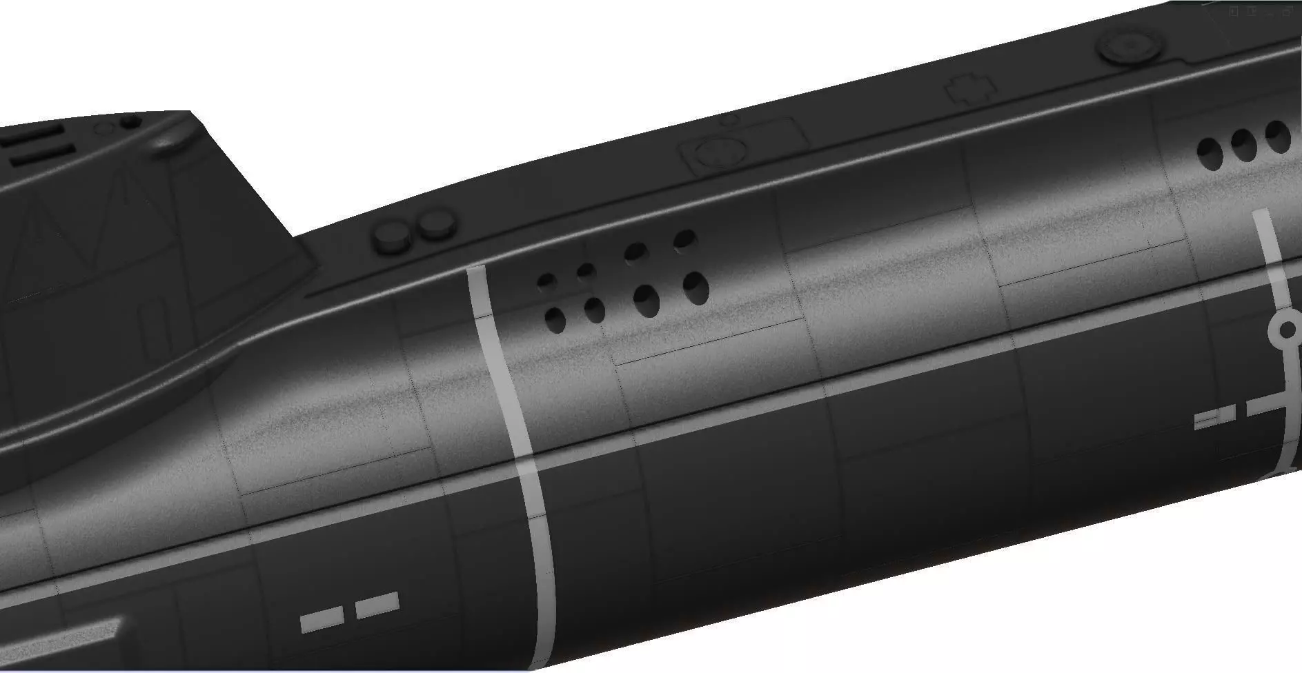 Astute Class Nuclear Submarine 1m model 3D print model_16