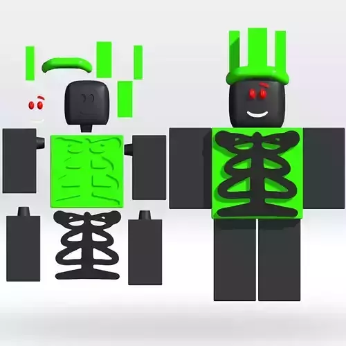 1x1x1x1 Roblox 3D Model STL Parts No Support Fanart